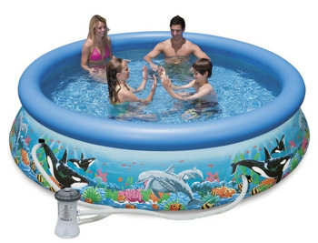 Intex Ocean Reef Easy Set Pool Set with Filter Pump