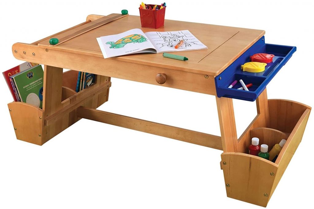 Kidkraft Art Table With Drying Rack And Storage