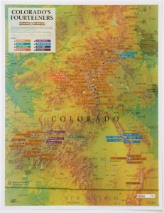 Maps International Colorado 14ers Scratch Off Map