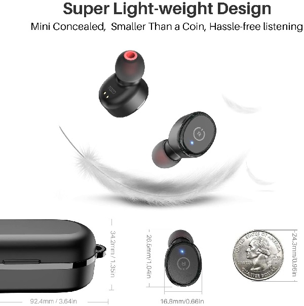 tozo t10 bluetooth wireless earbuds 2