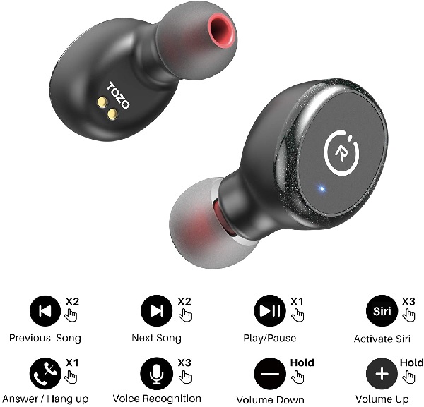 tozo t10 bluetooth wireless earbuds